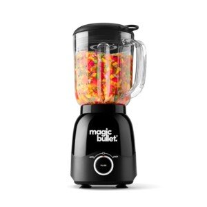 nutribullet magic bullet Large Capacity Jug Blender & Smoothie Maker in Black - Pulse & Blend Technology - Easy To Use - 600W Motor Base with 1.5L Pitcher