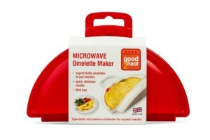 4035 Microwave 2 Egg Omelette Maker - Red , 18 x 4 x 12 cm