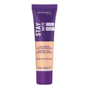 Rimmel London Stay Matte Foundation, 010 Light Porcelain, 30 ml