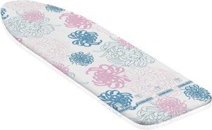 Leifheit Cotton Comfort S/M Ironing Board Cover, 112x34cm, for steam irons, Iron Board Cover with thick cotton padding and elasticated waistband