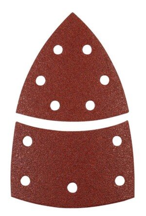 kwb Sanding Triangle for Delta and Multi Sanders - for Metal, Wood, Lacquer and Much More, for Bosch-PSM, 100 x 62, 93 mm Grain K-60, K-120, K180, 4 pcs. Each, Economy Pack (12 pcs.)