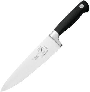 Mercer Culinary Genesis 8-Inch Forged Chef's Knife, Wood, Black