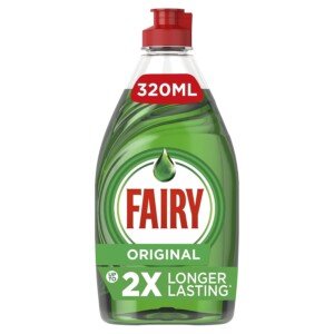 Fairy Original Washing Up Liquid Green with LiftAction, 320ml