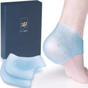 Heel Sleeves, 2PCS Heel Cushion Gel Heel Protector for Plantar Fasciitis Achilles Tendonitis Bone Spur Aching Feet Relieve Pain