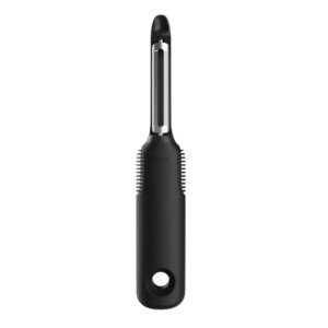 OXO Good Grips Swivel Peeler – Twin Stainless Steel Blades for Apples, Potatoes & More – Built-in Potato Eyer – Non-Slip Handle – Dishwasher Safe Peeler for Tough-Skinned Fruit & Vegetables