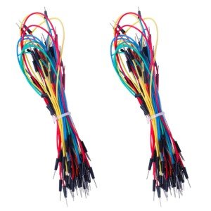 ELEGOO 130pcs Solderless Flexible Breadboard Wire Jumper Wires 4 different lengths Male to Male for Arduino Breadboards
