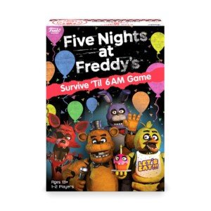 Five Nights at Freddy’s – Survive 'til 6AM Funko Board Game Survival Focused Solo Or 2 Players Game Mode Light Strategy Board Game For Children And Adults (Ages 13+) 51761