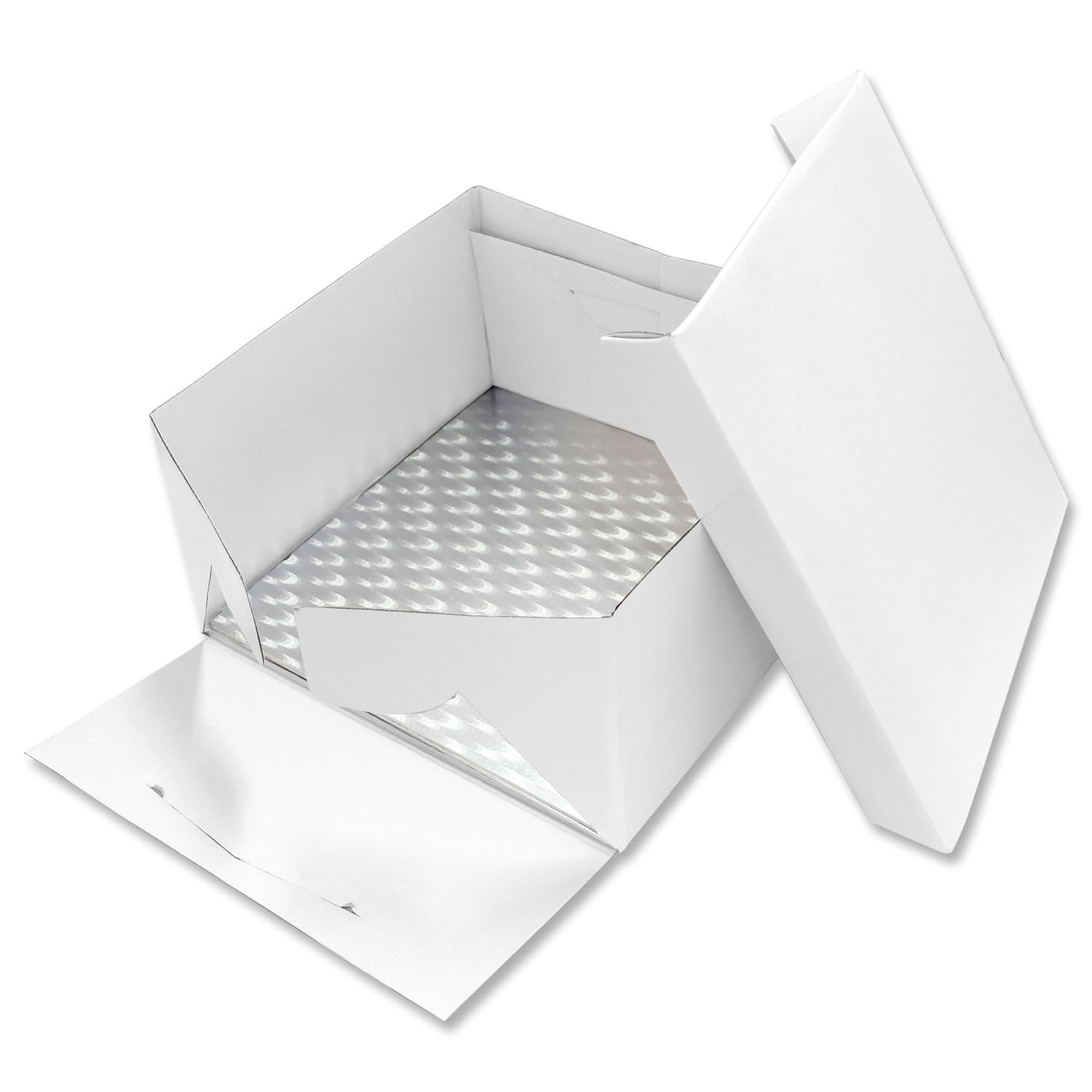 PME BBS889 Square Cake Board & Cake Box 11-Inch / 28 cm, White
