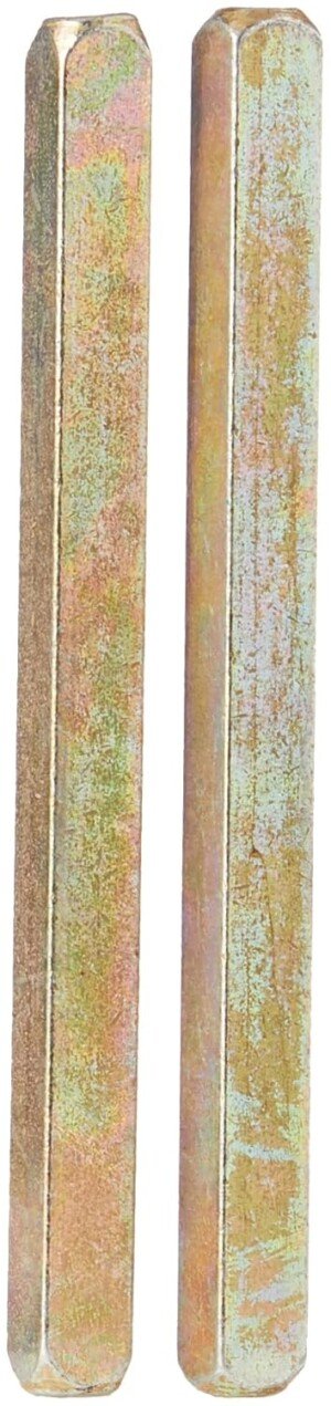 Merriway BH04457 (2 Pcs) Spare Door Handle Spindle Bar, 7.5 mm Square x 100 mm (4 inch) - Pack of 2 Pieces, Beige