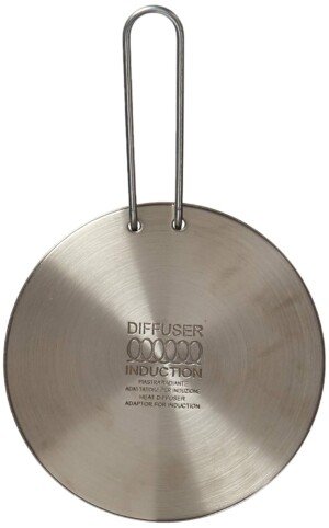 Ilsa A1200116 Paderno World Cuisine Induction Adapter, Stainless Steel, Gray,6 1/4in