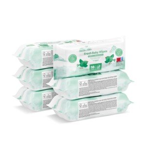 by Amazon Fresh Baby Wipes, 336 Wipes, 6 Pack of 56