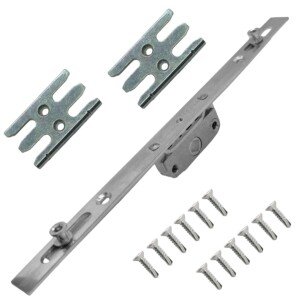 Universal Window Repair Kit Inline 600mm Espag Espagnolette 20mm Backset 8mm Mushrooms Keeps + Screw Included