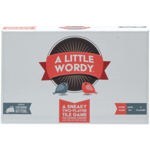 Exploding Kittens A Little Wordy 2 Players - Ages 10+ - 15 Minutes to Play - Letter Tile Word Game for Adults and Teens, Ideal for Date Night Game or Couples Fun