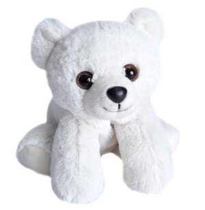 WILD REPUBLIC Polar Bear Stuffed Animal, Plush Toy, Gifts for Kids, Hug'Ems 7 Inches