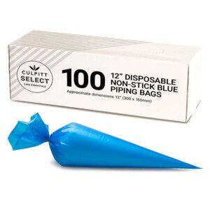Culpitt Select Disposable Piping Bags 12", Non-Stick Pastry Bags For Cake Making, Decorating, Icing, Buttercream, 300 x 150 mm, Pack of 100