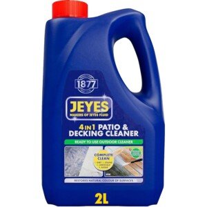 Jeyes 4-in-1 Patio and Decking Power, Outdoor Cleaner for Patios, Paths, Driveways, Stone & Concrete, 2 Litres