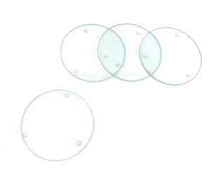 GLOREX Glass Coasters, Multi-Colour, 10.3 x 10.3 x 2.29 cm, 1 Unit