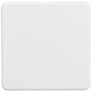 Knightsbridge Sfav8350Mw Screwless 1G Blanking Plate, Matt, White