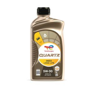 TotalEnergies Quartz INEO Long Life 5W30 Engine Oil - ACEA C3, API SP - Low SAPS - Age-Resistance Technology - Advanced Synthetic Motor Oil Lubricant - 1L