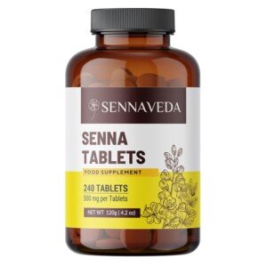 Senna Tablets 240 nos, Made with Senna Leaf Powder, Digestive Health, Detox Cleanse, Senna Leaf Powder Tablet