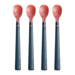 Tommee Tippee Heat Sense Weaning Spoons 4+ Months, Pack of 4, Temperature Colour Changing Technology, Long Anti-Slip Handles