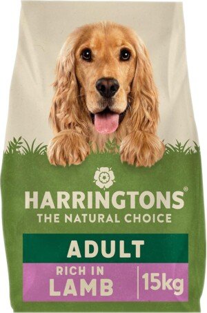 Harringtons Complete Dry Adult Dog Food Lamb & Rice 15kg - Made with All Natural Ingredients (Packaging may vary)