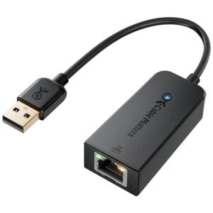 Cable Matters USB 2.0 to Ethernet Adapter (USB to RJ45) Supporting 10/100 Mbps Ethernet Network in Black