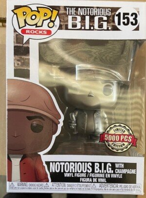 Funko POP! Rocks: Biggie C Champagne - Biggie C Champagne - 1/6 Odds for Rare Chase Variantampagne - Metallic - Collectable Vinyl Figure - Gift Idea - Official Merchandise - Toys for Kids & Adults