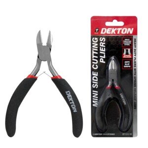 Dekton Mini Side Cutting Pliers-Precision Steel Pliers for Electrical Work, Wire Cutting, Small Repairs|Compact Design| Ergonomic Handles for Enhanced Control| Ideal for Home Maintenance, Professional