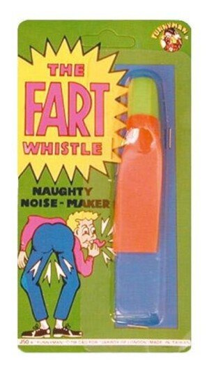 Red & Blue Fart Whistle, 1 Pc. - Fun & Hilarious Novelty Toy, Perfect Accessory for Parties, Festivals, Pranks, & Gag Gift