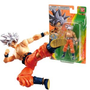 Dragon Ball Evolve Ultra Instinct Goku Action Figure - 12.5cm Dragon Ball Super Anime Toy - Bandai Collectible Action Figure - Anime Gifts for Fans