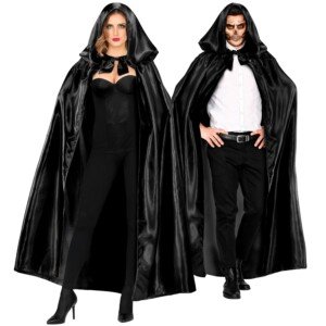 WIDMANN 00099 Cape with Hood 145 cm Black