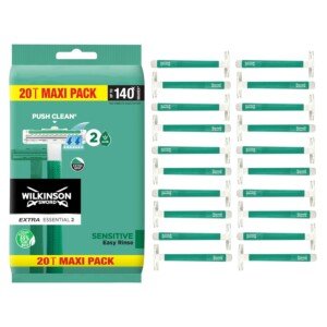 WILKINSON SWORD - Extra 2 Disposible Razors For Men | Sensitive Comfort | 20 Count (Pack of 1)