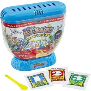 The Original Sea Monkeys Ocean Volcano | Includes Eggs, Food, Water Purifier, And Sea Monkey Tank | Discover Sea Creatures With This Grow Your Own Pet Science Toy For Kids | RANDOM COLOUR SUPPLIED