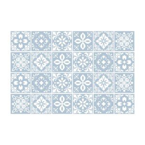WALPLUS Bathroom Tile Stickers 15cm x 15cm (6") Peel and Stick Splashbacks Removable Self Adhesive Stick on Tiles Kitchen Stairs Transfers Renovation 24 PCS