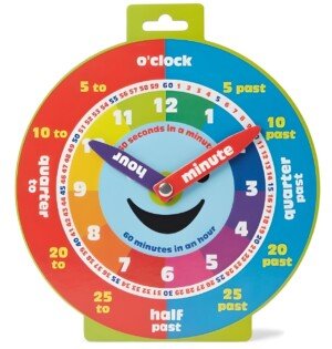 Morgan's Direct Early Learning Education Clock Moveable Hands Happy Face Magnetic. - Easy to use and to learn for young children as well as durable and portable.