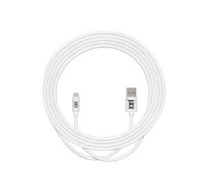 Juice Micro USB 3m Charger and Sync Cable for Android Samsung Galaxy S7,S6,S5, Huawei, Xiaomi, Nokia, Sony, Nexus, HTC, Kindle - White