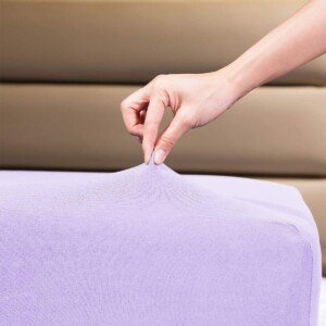 Family Bedding Extra Deep Super King Size Fitted Sheets - Deep Pocket Soft Cotton Jersey sheet 4 Way Stretch Lilac Bedding - Shrinkage and Fade Resistant. (Super King (180x200cm), Lilac).