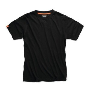 Scruffs Mens Eco Black Worker T-Shirt, Black, L UK