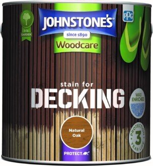 Johnstone's Woodcare Stain for Decking - Natural Oak 2.5L