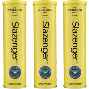 Slazenger WIMBLEDON Tennis Ball TIN 12 Balls (3 x 4)