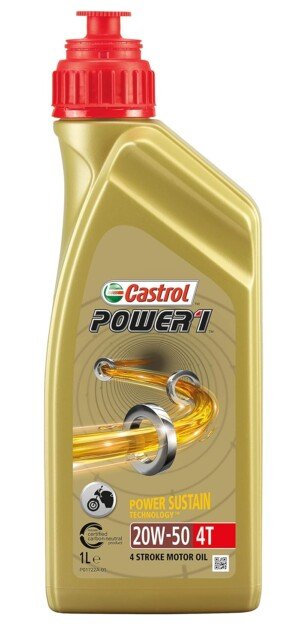 Castrol POWER1 4T 20W-50 Motorcycle Oil 1L