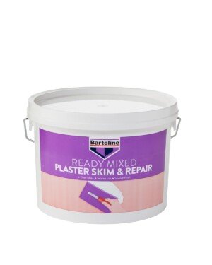 Bartoline Ready Mixed Plaster Skim and Repair 2.5 L, Easy Application Plaster for Wall and Ceiling Repairs