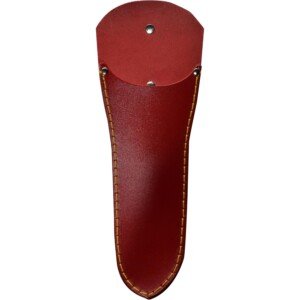 Garden Hand Shear Holster (L29 x W10cm) – Red Leather, Ambidextrous, Belt Loop