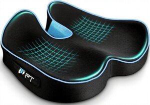Seat Cushions, Comfort Memory Foam Office Chair Cushion, Supportive Desk Chair Cushions Seat Pad for Office Chair/Car Seat/Gaming Chairs/Wheelchair, Large & Non-Slip