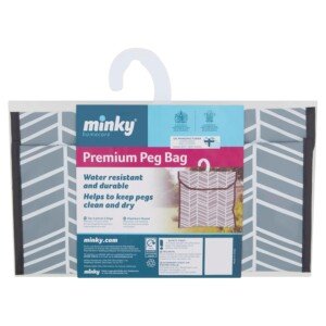 Minky Geo Peg Bag