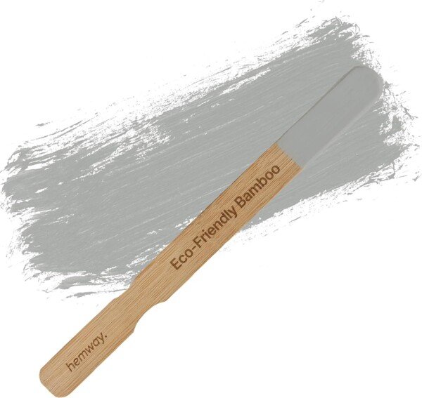 71rzQliNvkL._SL1500_ Front view of the Hemway Bamboo Paint Stirrer Mixer (28 cm x 2.5 cm) showcasing its sleek design