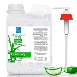 Pure Aloe Vera Gel, 100% Natural, DIY Cosmetics,Face & Body Care, Moisturiser, Hair Repair, After Sun, Soothing Gel, Wax Aftercare, Canary Islands 1000 ml 1 kg