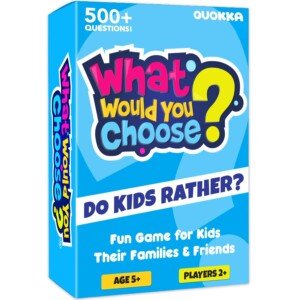 What Would You Choose? Card Quiz Games For Kids and Family - Do Kids Rather? Board Games For 5-8 Year Olds - Childrens Travel Activities - Fun Questions For Family Party Night