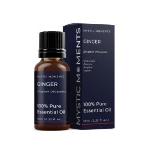 Mystic Moments | Ginger Essential Oil 10ml | Zingiber Officinale | Warm, Spicy & Fresh Aroma for Diffusers, Perfumery & Craft Blends